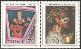 520 Italy Tableaux Épée Sword Winter Hiver Arbre Tree Arcimboldi Paintings MNH ** Neuf SC (ITA-161a) - 1971-80:  Nuevos