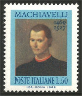 520 Italy Niccolo Machiavelli Machiavel Ecrivain Writer MNH ** Neuf SC (ITA-114b) - 1961-70:  Nuovi