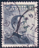 520 Italy 1907 15c Ardoise Perf 14 (ITA-20) - Used