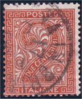 520 Italy 1863 2c Orange Brown Oblitéré VAINBRIA... (ITA-10) - Usati