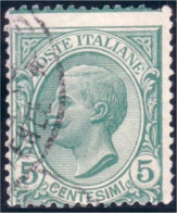 520 Italy 1906 5c Vert Misperforated (ITA-19) - Used