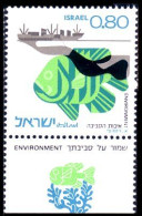 518 Israel Fish Poisson Ship Bateau MNH ** Neuf SC (ISR-21a) - Ongebruikt (met Tabs)
