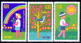 518 Israel Enfant Child Fleur Flower Bird Oiseau MNH ** Neuf SC (ISR-14a) - Unused Stamps (without Tabs)