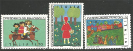 520 Italy Stamp Day Jour Timbre Enfants Children Cheval Horse Pferd MNH ** Neuf SC (ITA-286) - Giornata Del Francobollo