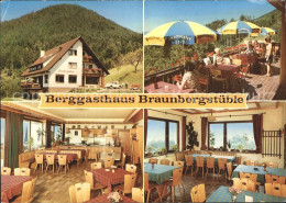 72309003 Loecherberg Berggasthaus Braunbergstueble Gaststube Terrasse Oppenau - Oppenau