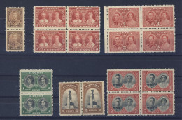 18x Canada Royalty Stamps 3x Blocks Of 4 3x Pairs - Neufs