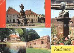 72306624 Rathenow Denkmal Des Kurfuersten Duncker Denkmal Wolzensee Stadtmauer R - Rathenow