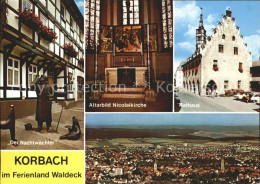 72305907 Korbach Nachtwaechter Rathaus Nicolaikirche Korbach - Korbach