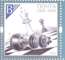 2023. Transnistria,  Chess, 1v Perforated, Mint/** - Moldawien (Moldau)