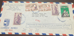 D)1975, GUATEMALA, LETTER CIRCULATED TO NEW YORK, AIR MAIL, WITH CENTENARY STAMPS OF THE NEWSPAPER "GACETA DE GUATEMALA" - Guatemala