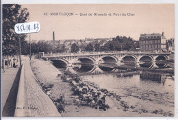 MONTLUCON- QUAI DE NICAUDS ET PONT DU CHER- LES LAVANDIERES - Montlucon