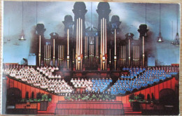 TABERNACLE CHOIR ORGAN TEMPLE SQUARE UTAH LAKE CITY USA UNITED STATES CARD ANSICHTSKARTE CARTOLINA POSTCARD PC STAMP - Salt Lake City