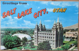 JESUS CHURCH TEMPLE SQUARE UTAH LAKE CITY USA UNITED STATES CARD ANSICHTSKARTE CARTOLINA POSTCARD PC STAMP - Salt Lake City