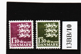 13BB/10 DÄNEMARK 1965  Michl  433/34 ** Postfrisch ZÄHNUNG SIEHE ABBILDUNG - Gebraucht