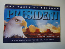 GREECE VIGNETTE  LABELS   FROM CIGARETTES PRESIDENT  EAGLES - Labels