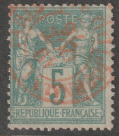 France1876-78 5c Peace And Commerce Type I - Sage