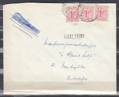 Brief Van Kortrijk-Hasselt Naar Antwerpen Met Langstempel Haaltert - Griffes Linéaires
