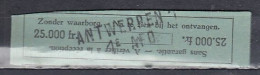 Fragment Met Langstempel Antwerpen 1 1E AFD - Griffes Linéaires