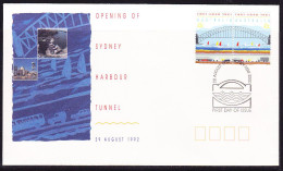 Australia 1992 Opening Sydney Tunnel APM24810 First Day Cover - Lettres & Documents