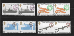 GRANDE-BRETAGNE 1974  PAIRE CENTENAIRE DE L'UPU YVERT  N°725/728 NEUF MNH** - Unused Stamps