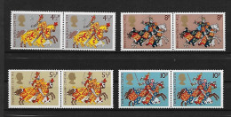 GRANDE-BRETAGNE 1974  PAIRE CHEVALIERS YVERT  N°729/732 NEUF MNH** - Unused Stamps