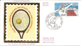 683 --- PARIS 1er Jour FDC Stade Roland-Garros Tennis - Tenis