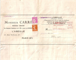 1E9 --- Assurances L'ABEILLE EMA Et Perforation VA Thème - Cartas & Documentos