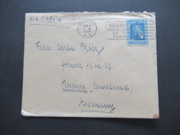 19.3.1937 Asien Philippinen / USA Commonwealth Of The Philippines Stempel Manila Und Handschriftlich Via Siberia - Filippijnen
