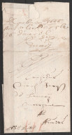 L. Datée 1666 De ROUBAIX Pour ANVERS - Man. (du) "Port De Lille" - Port "III" à La Craie Rouge - 1621-1713 (Paesi Bassi Spagnoli)