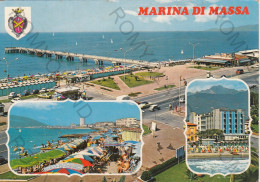 CARTOLINA  C3 MARINA DI MASSA,TOSCANA-NOTA LOCALITA DELLA RIVIERA TIRRENICA,AI PIEDI DELLE ALPI APUANE-VIAGGIATA 1979 - Massa