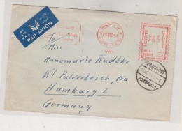 EGYPT 1954 PORT SAID Airmail Cover To Germany Meter Stamp - Cartas & Documentos