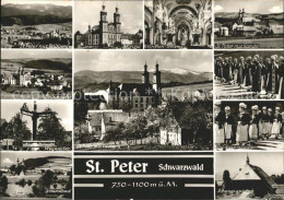 72296251 St Peter Schwarzwald Trachten Kirche Feoldberg Wegweiser Strandbad  St. - St. Peter