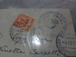 LETTERA CON FRANCOBOLLO SOPRASTAMPATO LIBIA - 1917 - Libya