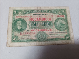 Billete Mozambique, 1 Escudo, Año 1941 - Moçambique