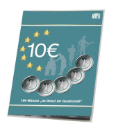 Safe Münzkarte Für 5 Stück Der Neuen 10 Euro Münzen "Pflege" Nr. 1359 Neu - Materiale