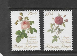 BELGIQUE 1988 ROSES YVERT  N°2280/2281 NEUF MNH** - Roses