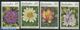 Barbados 1995 Flowers 4v, Mint NH, Nature - Flowers & Plants - Barbados (1966-...)