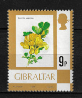 Gibraltar 1978 MiNr. 356 II Plants Flora Coronilla Valentina, The Shrubby Scorpion-vetch, Scorpion Vetch 1v MNH** 1.50 € - Andere & Zonder Classificatie