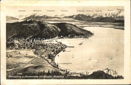 72293394 Herrsching Ammersee Mit Kloster Andechs Alpenpanorama Aus Der Vogelscha - Herrsching