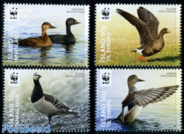 Iceland 2011 WWF, Birds 4v, Mint NH, Nature - Animals (others & Mixed) - Birds - Ducks - World Wildlife Fund (WWF) - Neufs