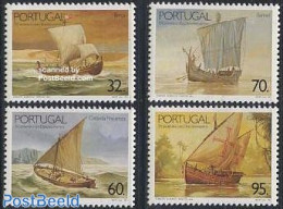 Portugal 1990 Ships 4v, Mint NH, History - Transport - Explorers - Ships And Boats - Nuevos