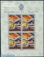 San Marino 1965 Aeroplane M/s, Mint NH, Transport - Aircraft & Aviation - Unused Stamps