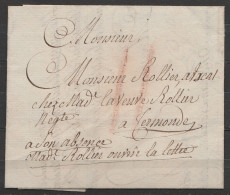 L. Datée 11 Octobre 1806 De GAND Pour Avocat à TERMONDE - Man "en Son Absence Madame Rollier Ouvrir La Lettre" - Port "I - 1794-1814 (Französische Besatzung)