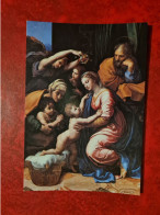 Delcampe - Carte MUSEE DU LOUVRE PARIS LA GRANDE SAINTE FAMILLE PAR RAPHAEL ET SON ATELIER - Museen