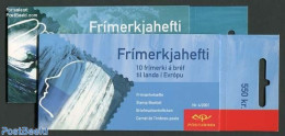 Iceland 2001 Europa Water 2 Booklets, Mint NH, History - Nature - Europa (cept) - Water, Dams & Falls - Stamp Booklets - Neufs