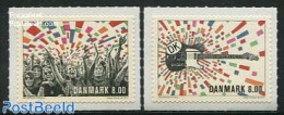 Denmark 2013 Rock Music 2v (from Sheets), Mint NH, Performance Art - Music - Musical Instruments - Popular Music - Unused Stamps
