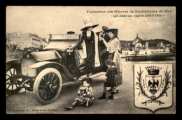 06 - NICE - AUTOMOBILE BERLIET - CARTE DE LA FEDERATION DES OEUVRES DE BIENFAISANCE - Straßenverkehr - Auto, Bus, Tram