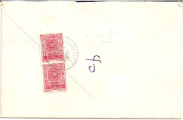 1D12 --- Grande-Bretagne SHEFFIELD Airmail Letter To Morocco Taxed - Portomarken