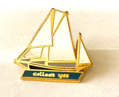 PINS Bateau Voilier , COLLEEN 1903 / Signé Leader Sport Saint Malo / 33NAT - Boten