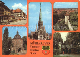 72290774 Muehlhausen Thueringen Steinweg Marienkirche Stadtmauer  Muehlhausen - Muehlhausen